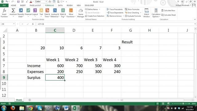 MS Excel 2013 Tutorial FOR BEGINNERS PART 3 - How to use Excel - formulas, charts, tables смотреть онлайн