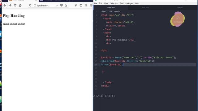 PHP Open File | PHP Bangla | php bangla tutorial md azizul | Part 32 смотреть онлайн