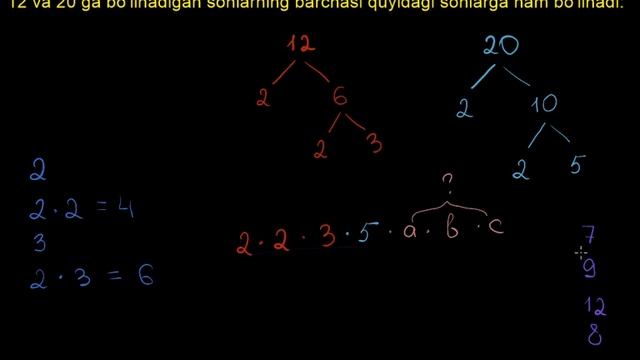 Umumiy boʻlinish masalalari смотреть онлайн