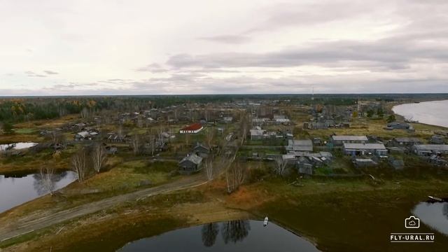 пос. Пуксинка с высоты. Гаринский район, Свердловская область смотреть онлайн