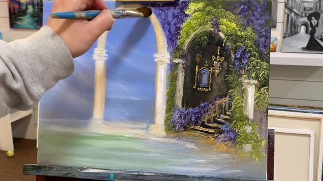Acrylic Painting Tutorial “Timeless” Fantasy Landscape смотреть онлайн