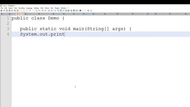 Hello World Using Notepad++ | Java Tutorial смотреть онлайн