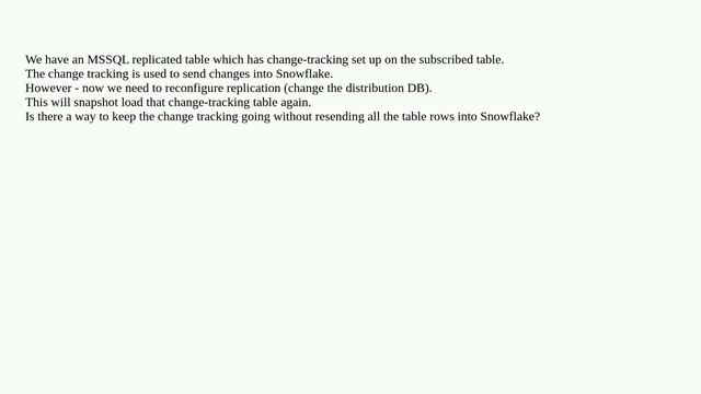 Can we keep change-tracking on a replicated table going after changing the distribution database? смотреть онлайн