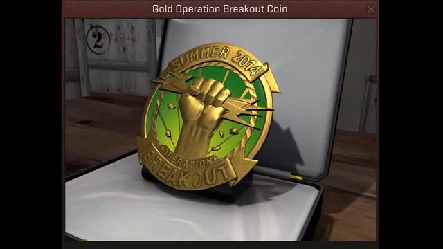 Operation Breakout Gold Coin CSGO смотреть онлайн