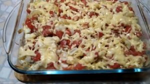 Запеканка из макарон с фаршем в духовке// Быстрый обед