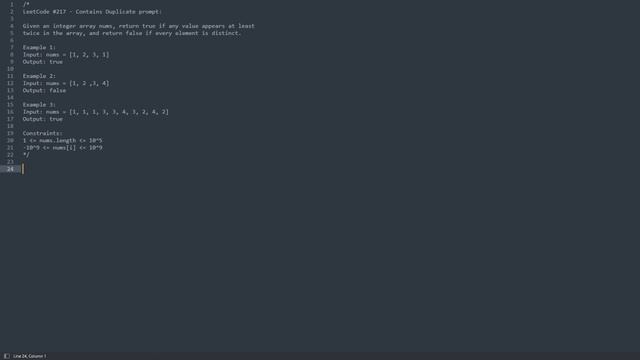 Contains Duplicate - LeetCode 217 | Python3 | Java | C++ | C смотреть онлайн