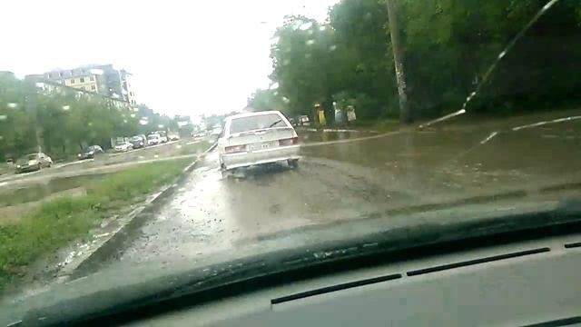 Дороги Астрахань ливень 05.06.2016 смотреть онлайн