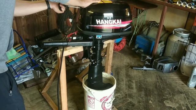Hangkai 6.5 4 тактный! Обзор, первый запуск и обкатка. Ловля рыбы руками!!! смотреть онлайн