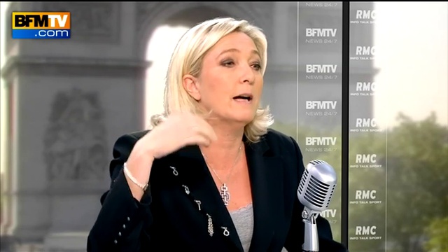 BFMTV Bourdin direct Marine Le Pen 27-05-2013 смотреть онлайн