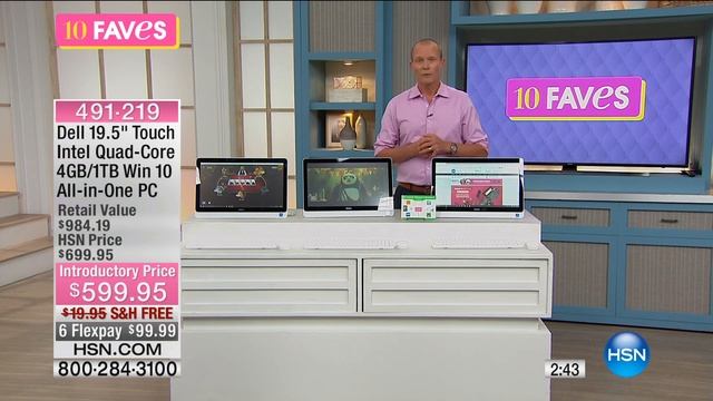Dell 19.5" Touch, Intel 4GB/1TB Win 10 AllinOne PC смотреть онлайн