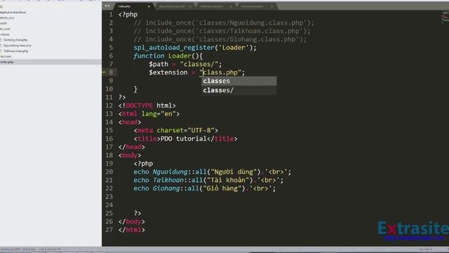 Bài 6 : Autoload các class | OOP PHP смотреть онлайн