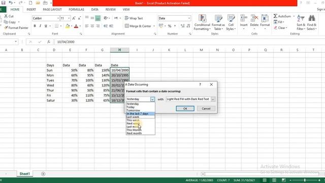 Excel 2013 | excel Conditional formatting | Class 04 | Part 2 | Urdu/hindi | Education Ms Office смотреть онлайн
