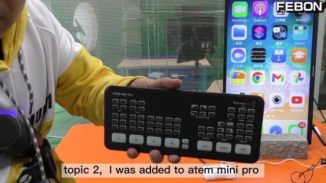 Vertical iPhone mirroring with atem mini pro +TV monitor смотреть онлайн