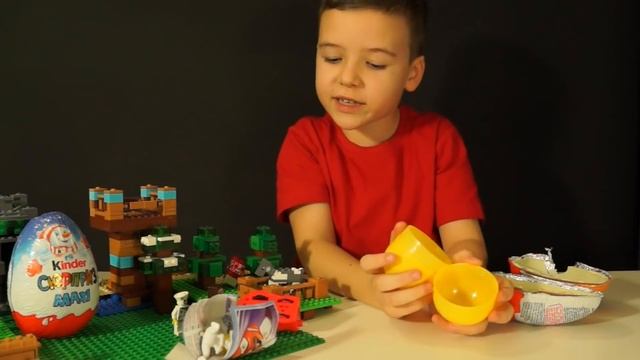 ЛЕГО НУБик и Kinder Surprise MAXI Майнкрафт LEGO Minecraft смотреть онлайн