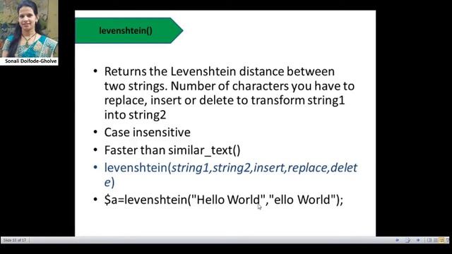 String comparison, approximate equality, substring functions in PHP смотреть онлайн