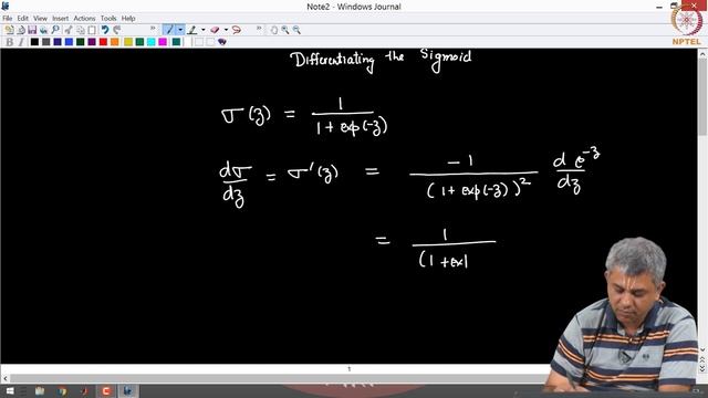 Differentiating the sigmoid смотреть онлайн