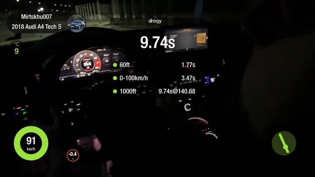Audi RS5 B9 Tuned (JB4 Map3) 0-100 смотреть онлайн