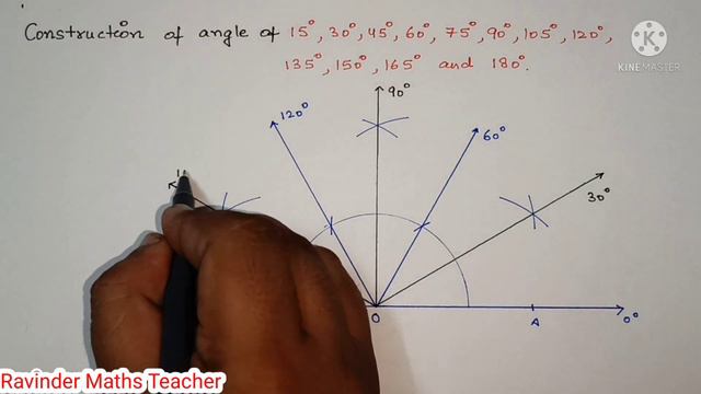 Construction of angles of 15, 30, 45, 60, 75, 90, 105, 120, 135, 150, 160 and 180 degree смотреть онлайн