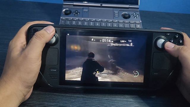 Resident Evil 4 (2023) on the Steam Deck. смотреть онлайн