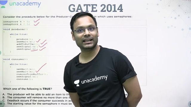 Process Synchronization GATE 2013-2021 | L 7 | Operating System GATE PYQs | GATE 2022 смотреть онлайн