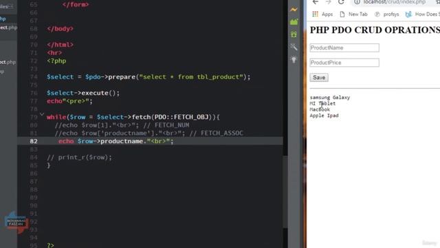 CRUD Operation with PDO (PHP Data Objects) смотреть онлайн