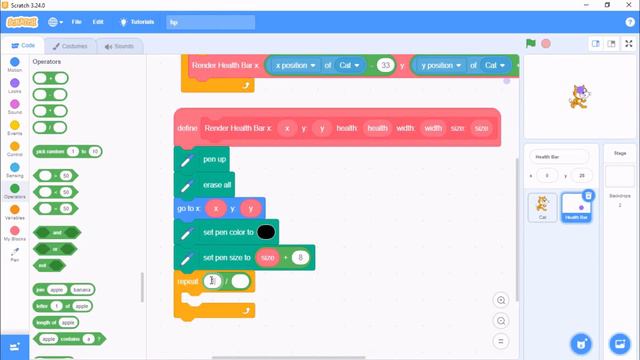 Scratch Tutorial |Scratch Health Bar Tutorial |How to make a Health Bar in Scratch| Scratch HP Bar| смотреть онлайн