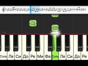 Кино - Перемен (легкая песня одним пальцем на пианино + ноты)