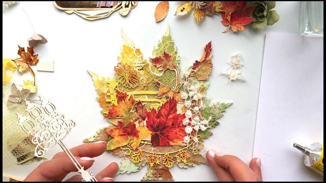 Autumn Leaf Photo Frame Tutorial смотреть онлайн