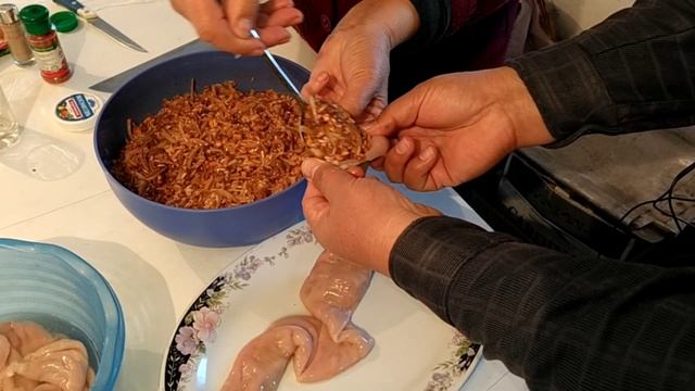 Домашняя колбаса из печени с рисом! смотреть онлайн