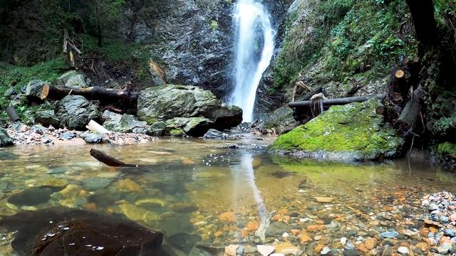 Звуки природы - Водопад | Шум водопада | Белый шум | Релаксация | Антистресс | Отдых | Заставка ТВ смотреть онлайн