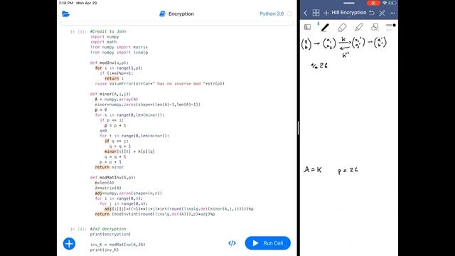 Hill Encryption (w/Python) смотреть онлайн