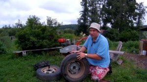 Ставим колеса от Жигулей на мотоблок Салют 5