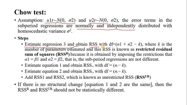 Chow Test for Structural Stability and Checking structural stability using Dummy Variable смотреть онлайн