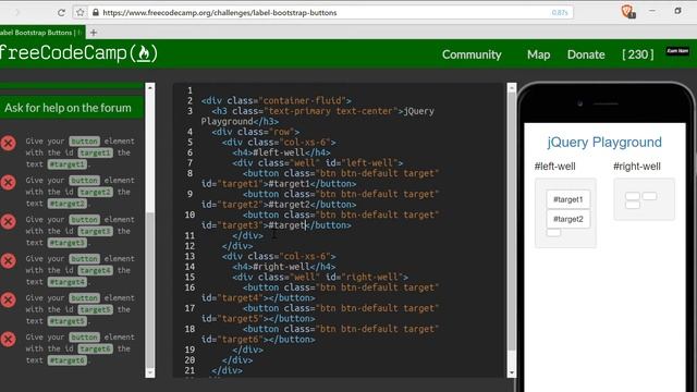 Label Bootstrap Buttons- FreeCodeCamp Responsive Design With Bootstrap Lesson #30