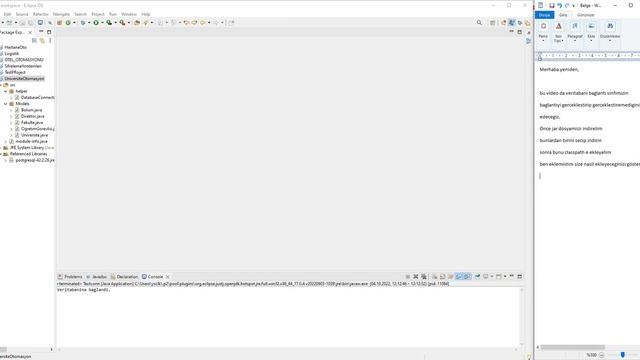 04 Java ile universite otomasyon-Veritabani Baglantisini Test #java #eclipse #postgresql смотреть онлайн