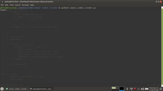 Caesar Cipher [Cracker] Code in Python смотреть онлайн