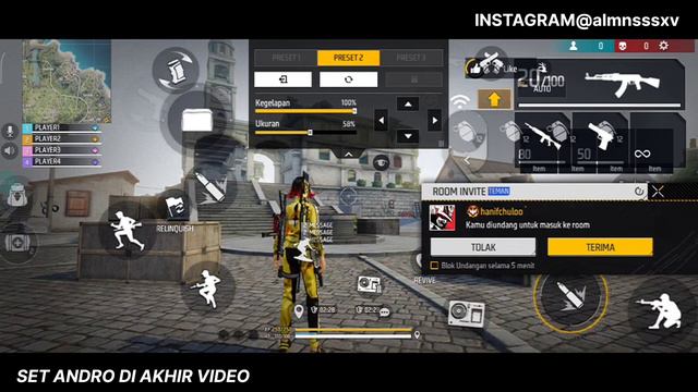 SET ANDRO VIP+SENSITIVITAS FF AUTO HEADSHOT🥶👽🤯|AIM AUTO LENGKET KAYA REGE👽🥶|Support 60/90/120 HZ🥶🤯 смотреть онлайн