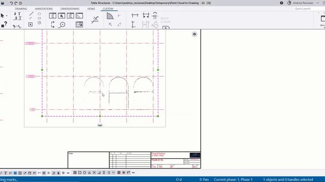 Tekla Structures - Point cloud to drawing. смотреть онлайн