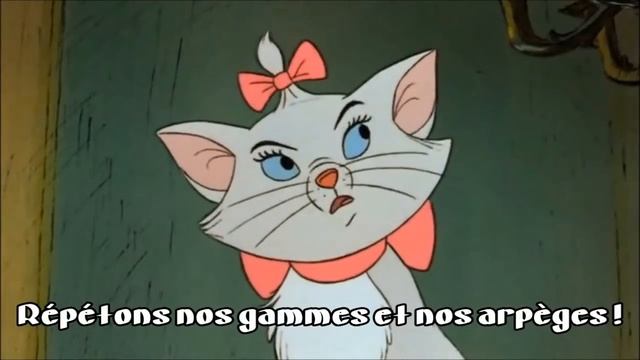 Les Aristochats - Gammes & arpèges + paroles HD смотреть онлайн