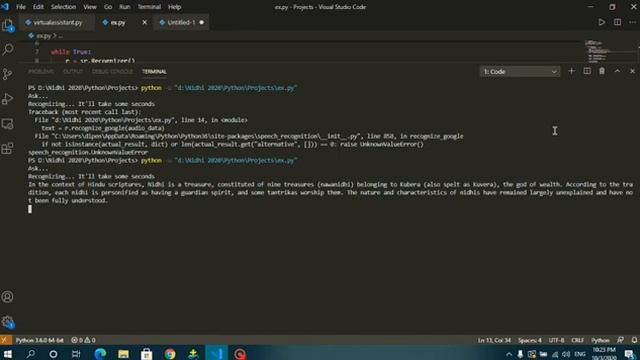 Virtual Assistant | Python Programming смотреть онлайн