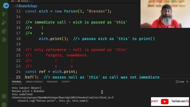 What is Javascript .bind() and why is it required, especially in React components смотреть онлайн