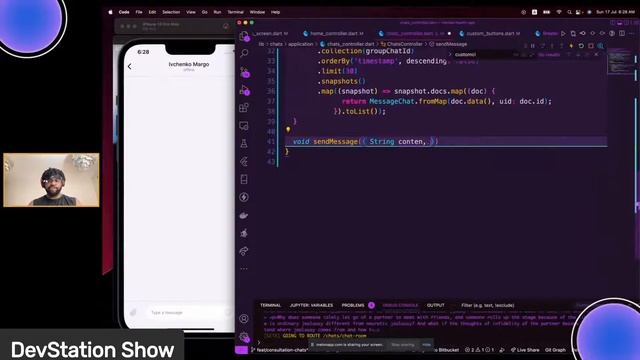 Chat feature | flutter tutorial | Mental Health Care App | DevStation Episode 33 смотреть онлайн