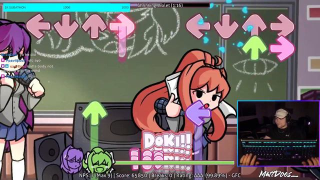 FNF MOD NIGHT (feat. Doki Doki Takeover Plus!) | 03/17/2023 смотреть онлайн
