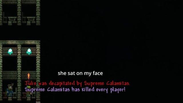 "Player got snapped in half by Supreme Calamitas" смотреть онлайн