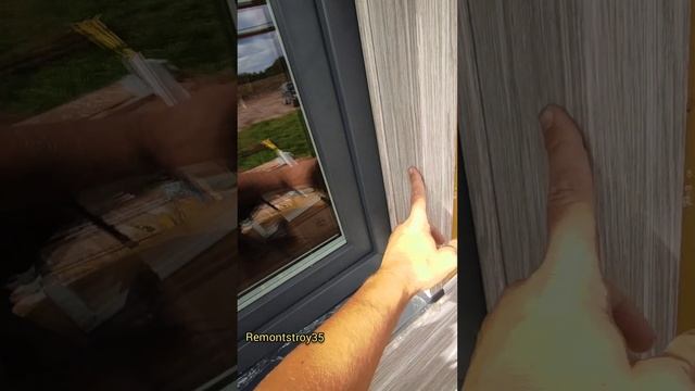 Как обшить окно сайдингом. #remontstroy35 #строительство #сайдинг