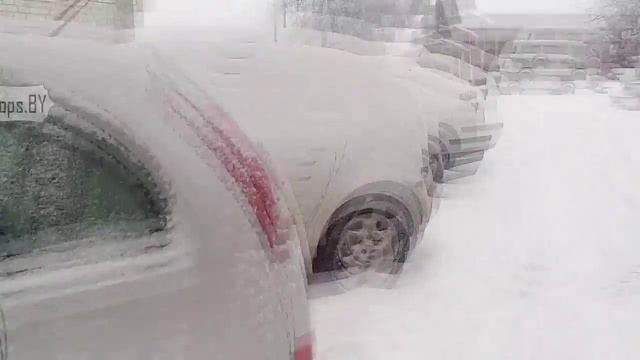 Пинск завалило снегом. смотреть онлайн