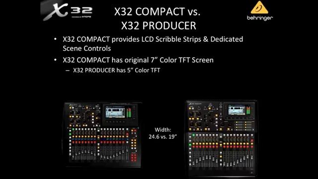 X32 Live! Webinar: X32 COMPACT & The New X32 Family.