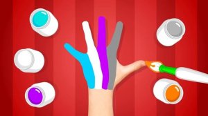 Изучение цветов с семьей пальчиков Плим-Плим #2 ♫ Детские стишки ♫ Плим Плим