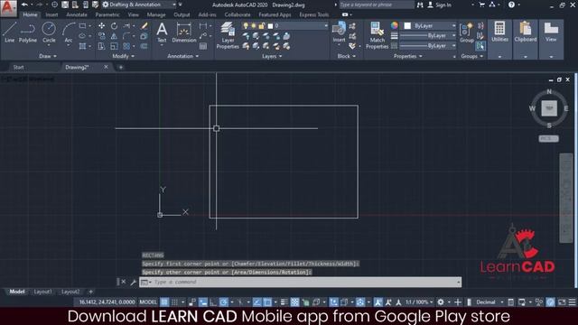 AutoCAD Copy, Mirror, Fillet, chamfer, Join, Explode Command with All Master Trick in Hindi смотреть онлайн