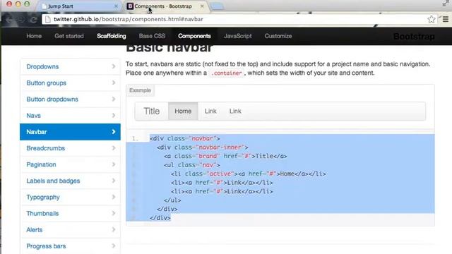 Twitter Bootstrap Jump Start смотреть онлайн